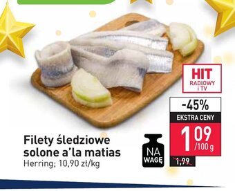 Stokrotka Filety śledziowe solone a'la matias 100g oferta