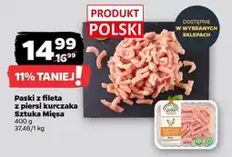 Netto Paski z fileta z piersi kurczaka Sztuka Mięsa oferta