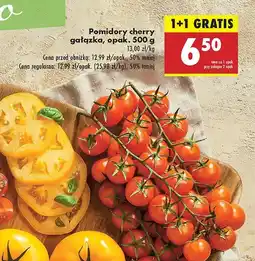 Biedronka Pomidory cherry gałązka 500 g 1+1 GRATIS Biedronka oferta