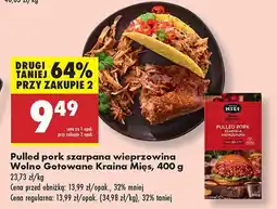 Biedronka Pulled pork szarpana wieprzowina Wolno Gotowane Kraina Mięs oferta