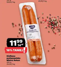 Netto Kiełbasa podwawelska Mistrz Rohus oferta