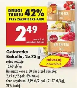 Biedronka Galaretka Bakello, różne rodzaje oferta