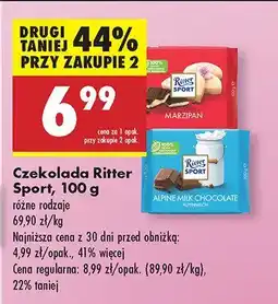 Biedronka Czekolada Ritter Sport, różne rodzaje oferta