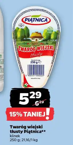 Netto Twaróg wiejski tłusty Piątnica oferta
