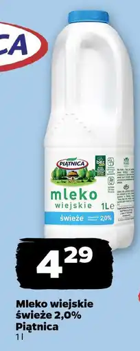 Netto Mleko wiejskie świeże 2,0% Piątnica oferta