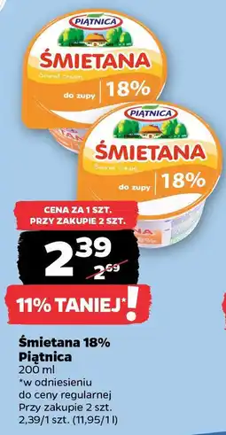 Netto Śmietana 18% Piątnica oferta