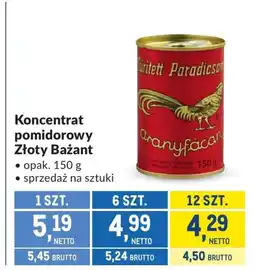Makro Koncentrat pomidorowy Złoty bażant oferta