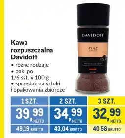 Makro Kawa rozpuszczalna Davidoff oferta