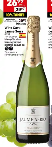Delikatesy Centrum Wino białe CAVA JAUME SERRA oferta