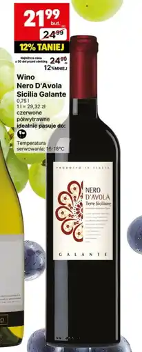 Delikatesy Centrum Wino półwytrawne Nero D`Avola oferta
