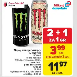 Carrefour Napój energetyczny Monster oferta