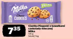 Netto Ciastka Pieguski z kawałkami czekolady mlecznej Milka oferta