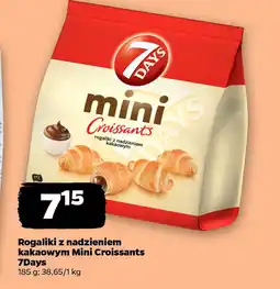 Netto Rogaliki z nadzieniem kakaowym Mini Croissants 7Days oferta