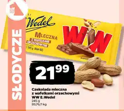 Netto Czekolada mleczna z wafelkami orzechowymi WW E.Wedel oferta