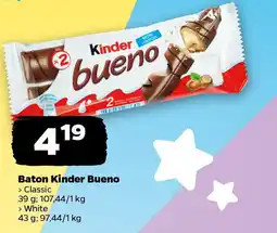 Netto Baton Kinder Bueno oferta