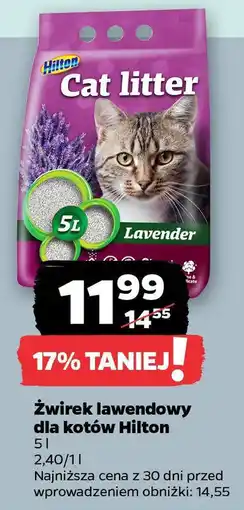 Netto Żwirek lawendowy dla kotów Hilton oferta