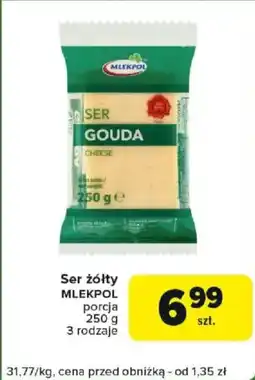 Carrefour Ser żółty MLEKPOL oferta