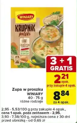 Carrefour Zupa w proszku WINIARY oferta