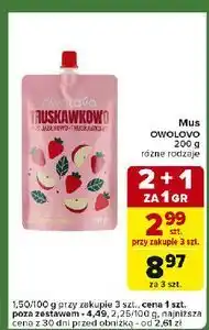 Carrefour Express Mus jabłkowo-truskawkowy Owolovo oferta