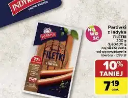 Carrefour Parówki filetki z indyka Indykpol oferta