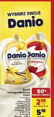 Carrefour Serek truskawkowy Danone Danio oferta