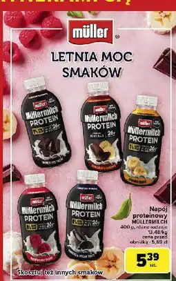 Carrefour Napój mleczny czekoladowo-bananowy Mullermilch Protein oferta