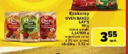 Carrefour Krakersy wielozbożowe papryka, zielona cebulka i pomidor Lay's Oven Baked (Prosto Z Pieca) oferta