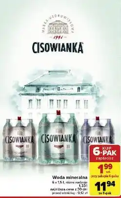 Carrefour Woda lekko gazowana Cisowianka oferta