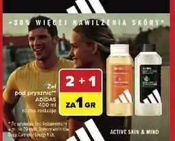 Carrefour Żel pod prysznic energy kick Adidas Active Skin & Mind oferta