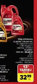 Carrefour Olej classic semisynthetic 10w40 Orlen Platinum Classic oferta