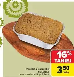 Carrefour Pasztet z kurczaka Kołdras oferta