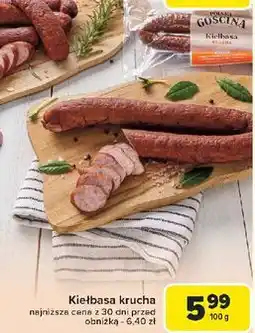 Carrefour Kiełbasa krucha Polska Gościna oferta
