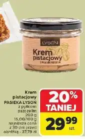 Carrefour Krem pistacjowy z pyłkiem pszczelim Łysoń (Lyson) oferta