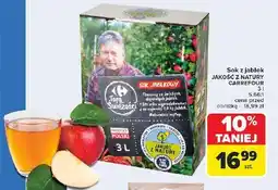 Carrefour Sok jabłkowy Carrefour Targ Świeżości oferta