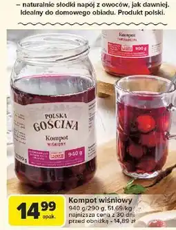 Carrefour Kompot wiśniowy Polska Gościna oferta