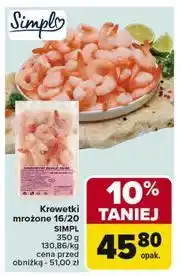 Carrefour Krewetki gotowane 16/20 Simpl oferta