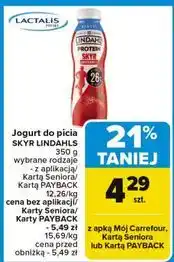 Carrefour Jogurt skyr truskawka Lindahls Protein oferta