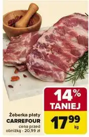 Carrefour Żeberka wieprzowe płaty oferta
