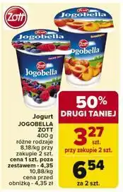 Carrefour Jogurt brzoskwinia Zott Jogobella oferta