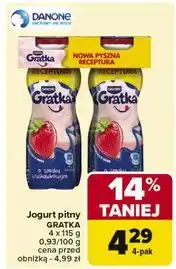 Carrefour Napój mleczny truskawkowy Danone Gratka oferta