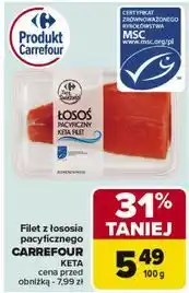 Carrefour Łosoś pacyficzny keta filet Carrefour Targ Świeżości oferta