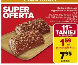 Carrefour Bułka proteinowa z ziarnami na kamieniu oferta