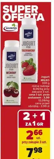 Carrefour Jogurt wiśnia Milko oferta