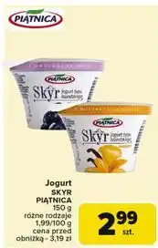 Carrefour Jogurt typu islandzkiego waniliowy Piątnica Skyr oferta
