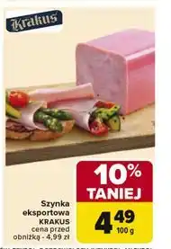 Carrefour Szynka konserwowa eksportowa Krakus Animex oferta