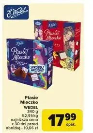 Carrefour Czekoladki jagodowy shake E. Wedel Ptasie Mleczko oferta