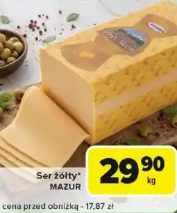 Carrefour Ser żółty MAZUR oferta