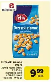 Carrefour Orzeszki ziemne smażone i solone Felix oferta