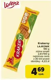 Carrefour Krakersy o smaku cebulki Lajkonik oferta