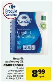 Carrefour Ręczniki papierowe xl Carrefour Essential oferta